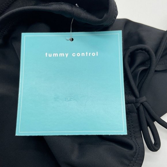 Bal Harbour Women's Ruched Adj. Side Tummy Control Swim Brief XXL (20) Black - Picture 5 of 8